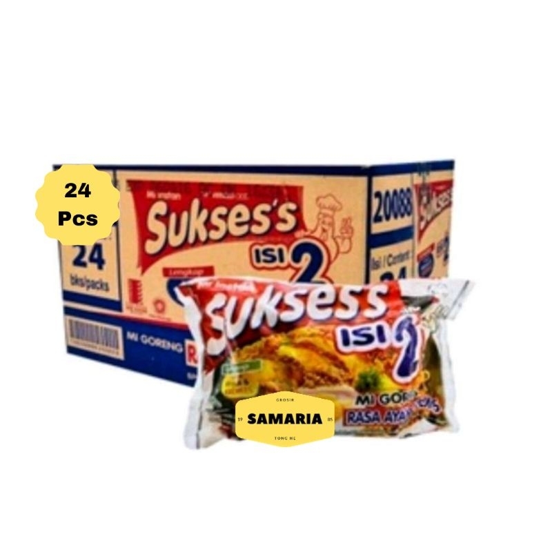 

1 Dus Suksess Mi Instant Goreng Isi 2 Rasa Ayam Kremes (Isi 24 Pcs)