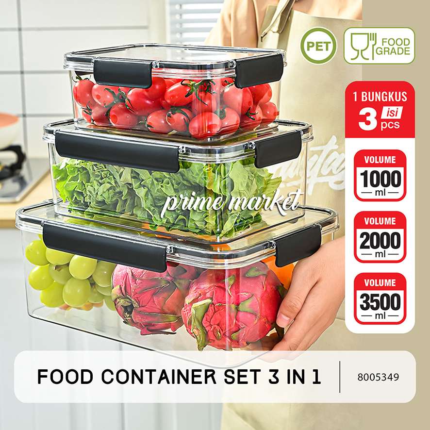 Kotak Penyimpanan Kulkas Food Container Kulkas Toples Makanan Tempat Penyimpanan Makanan (8005349)