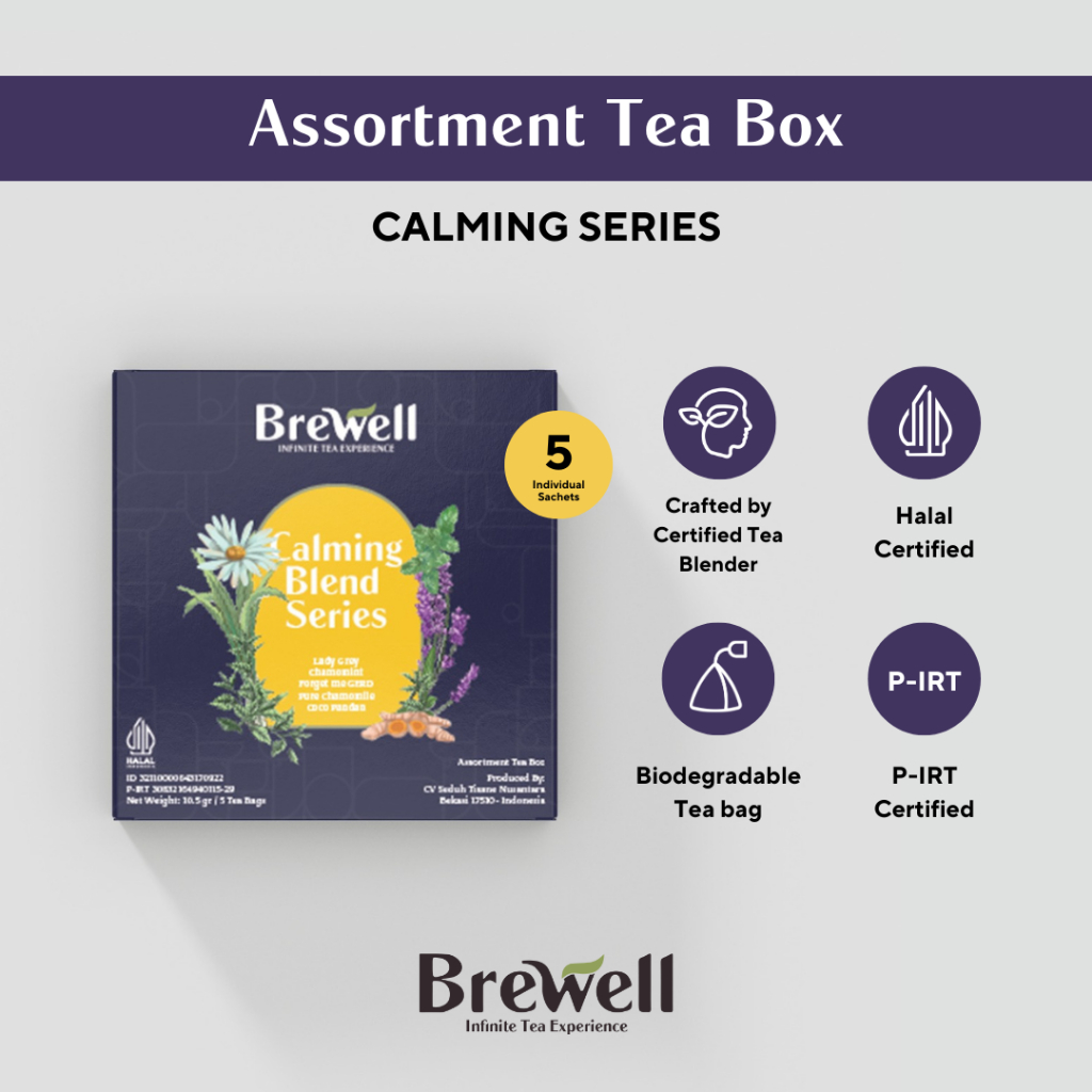 

BREWELL ASSORTMENT TEA BOX - CALMING SERIES