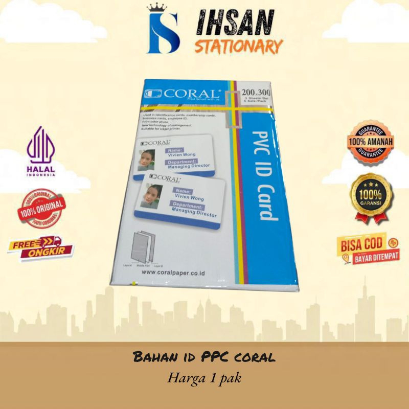 

Bahan Id Card PVC Coral (1 Pack)