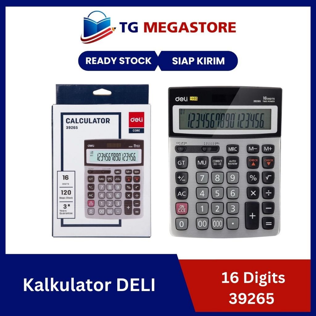 

Kalkulator DELI 16 Digits - 39265