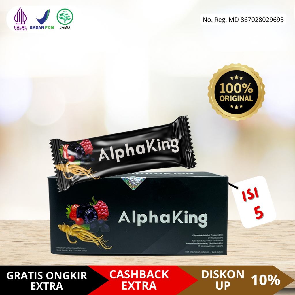 AlphaKing - Ramuan Herbal Pria Perkasa