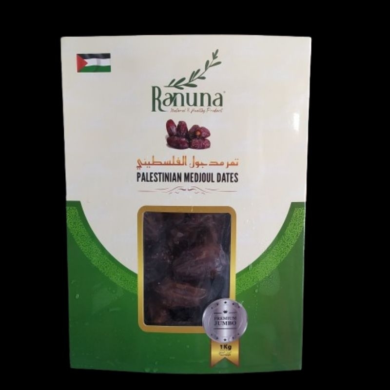 

Medjool Ranuna Palestin - Kurma Jumbo Medjol - Kemasan dus 1kg