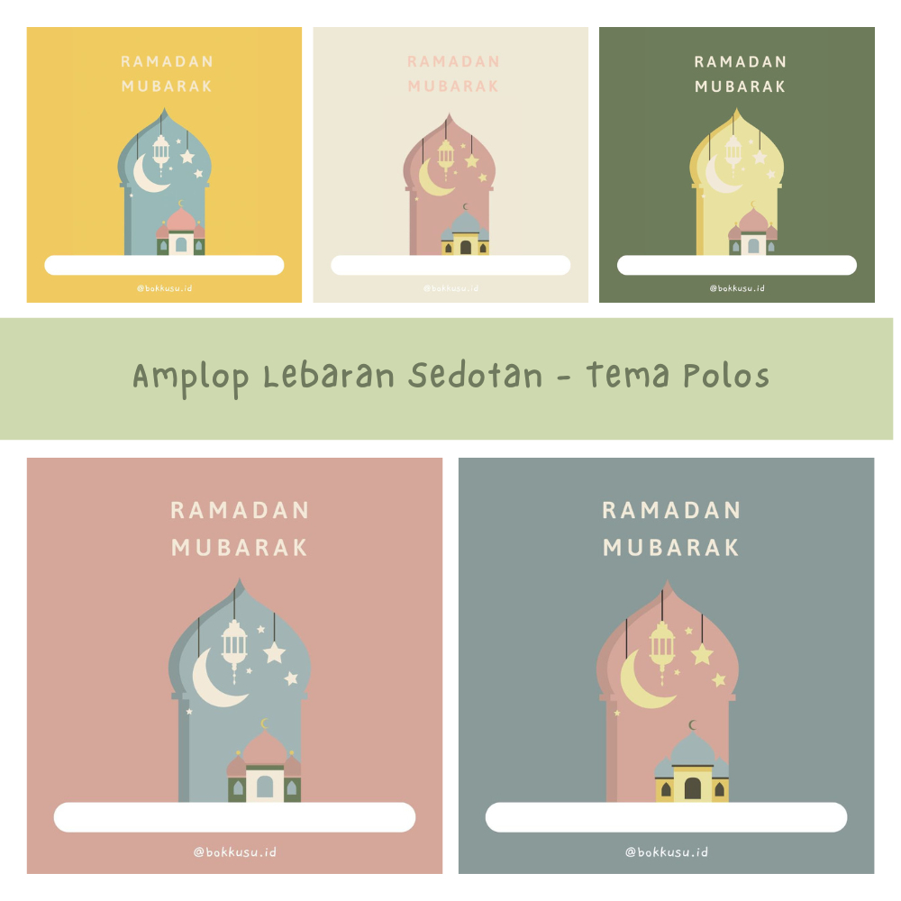 

Amplop Lebaran Sedotan isi 10pcs/ Free Plastik Amplop Virall / Amplop