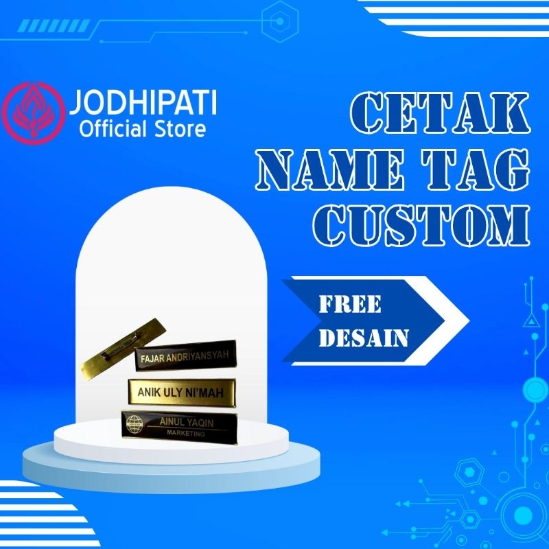 

Cetak Name Tag Custom