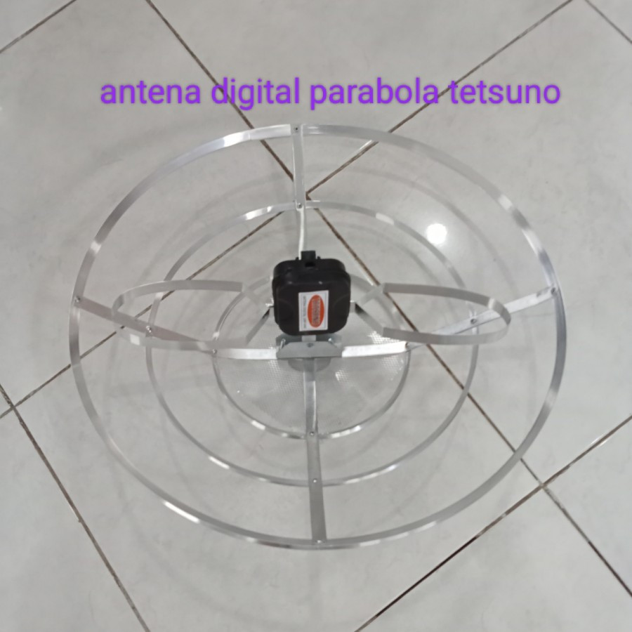 Tetsuno Antena TV Digital Parabola UHF VHF Bulat Antenna Dalam Indoor/ Antena Digital OKE BAGUS***