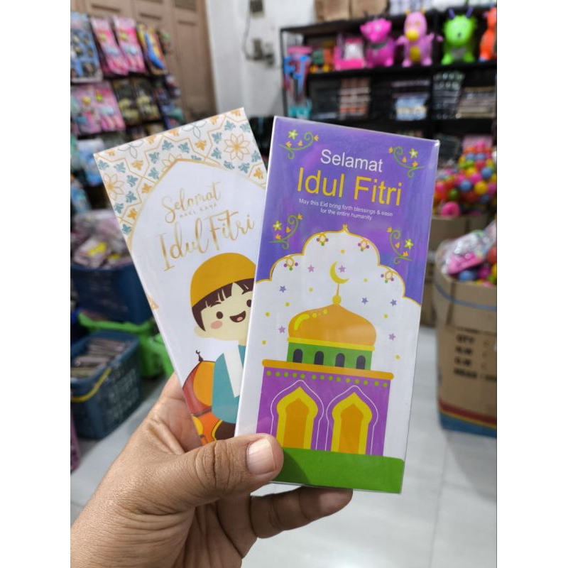 

Amplop Lebaran Idul Fitri jumbo 8x16(isi 50pcs) Amplop Karakter Angpao Lucu