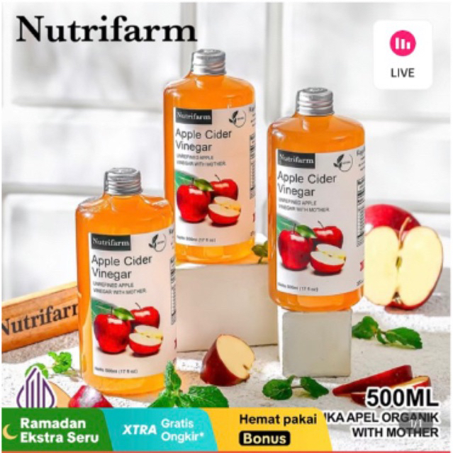 

paket promo cuka apel 3pcs