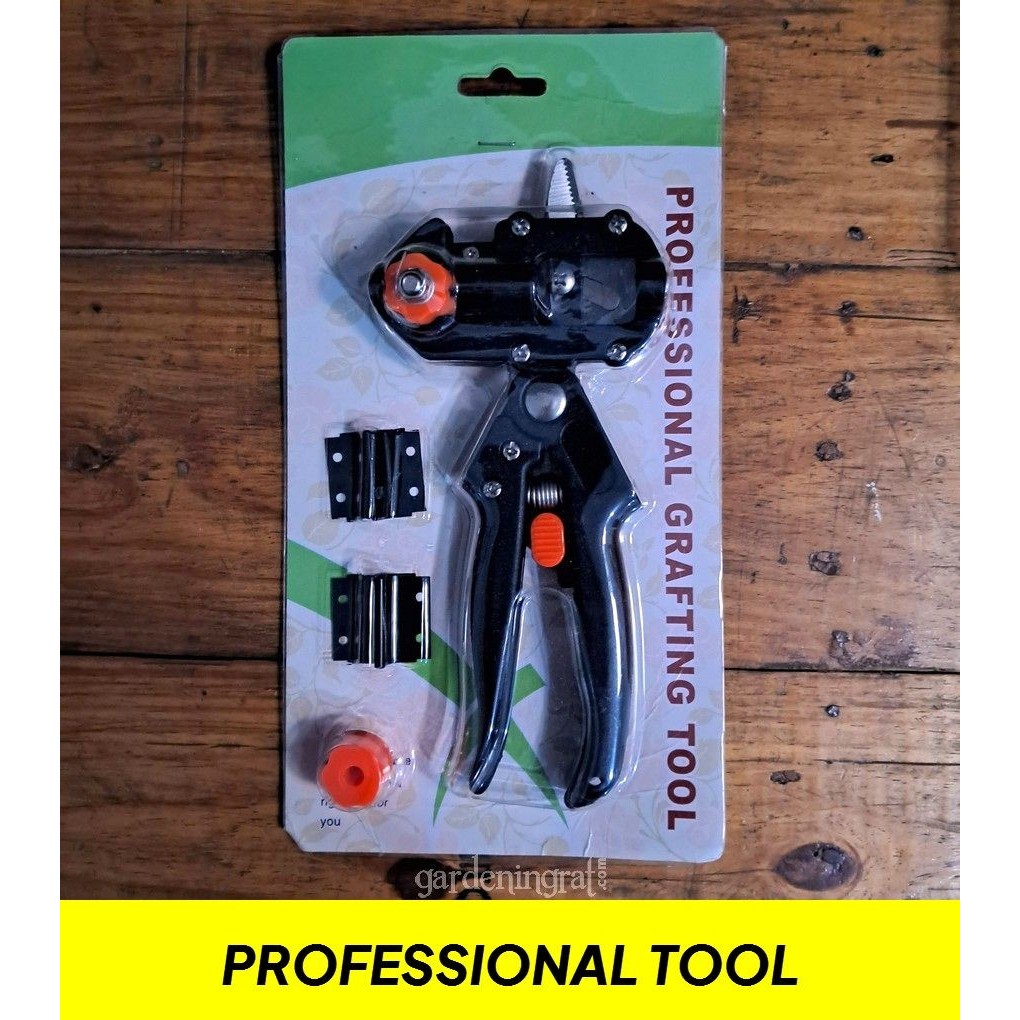 Garden Professional Grafting Tool & Pruning Scissor, Alat Sambung Pucuk Cangkok Stek Okulasi Tanaman