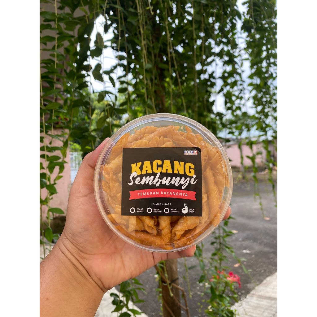 

kacang sembunyi kue lebaran kemasan 250 gram dan 500 gram