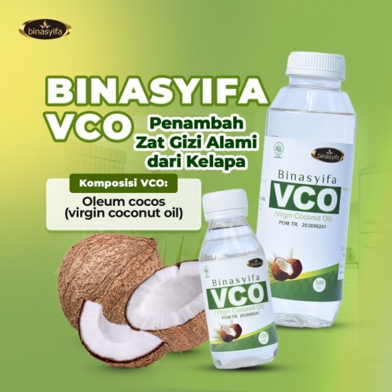 [BPOM] 100% Original Bisa COD Binasyifa VCO Menjaga Kesehatan Jantung Mencegah Diabetes Lever osteop