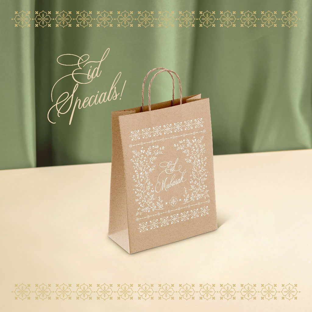 Paper bag Ramadhan Small Medium Large | Packaging Lebaran Kertas Kraft | Tas Hampers Hadiah Lebaran 