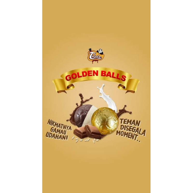 

Cokelat Tobelo Golden Balls isi 40pcs