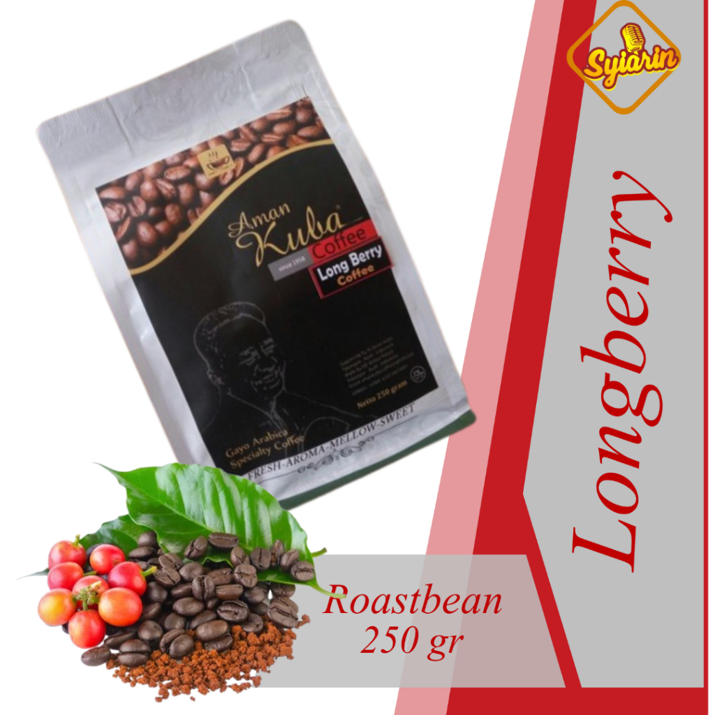 

Syrai II Gayo Arabika Aceh Takengon Longberry Premium 100% Asli II Biji II Roastbean II 250g