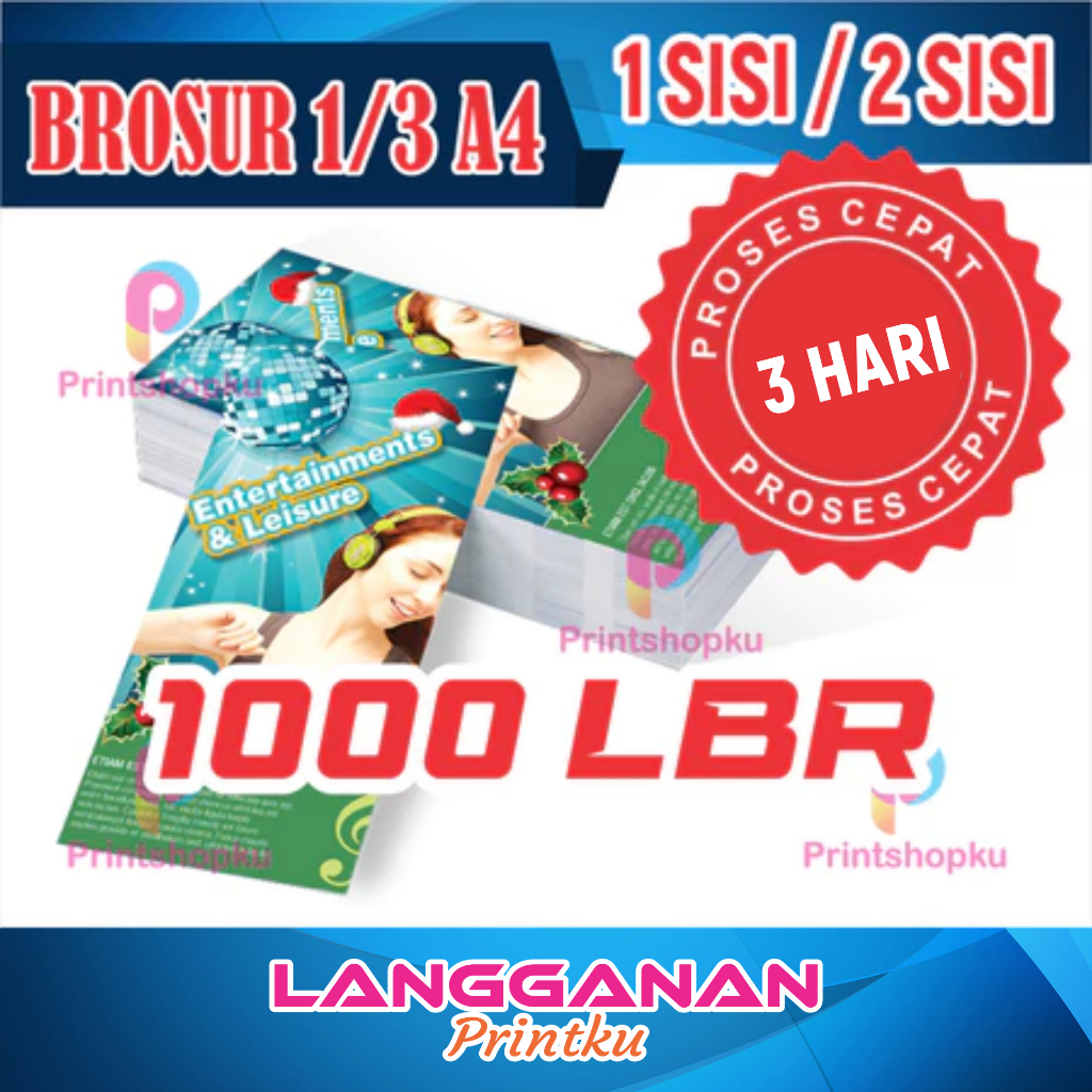 

CETAK BROSUR 1/3 A4 AP 120 GSM CETAK FLYER ARTPAPER 120 GSM PROSES CEPAT FULL COLOR