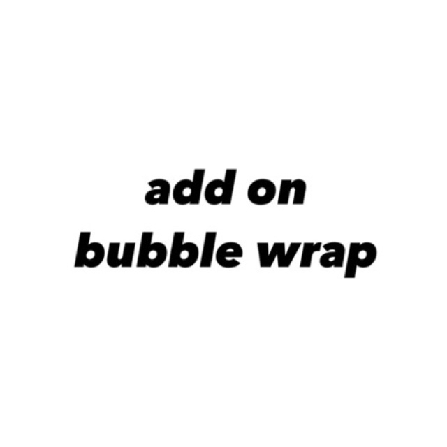 

BUBBLE WRAP | Disarankan add on agar paket aman
