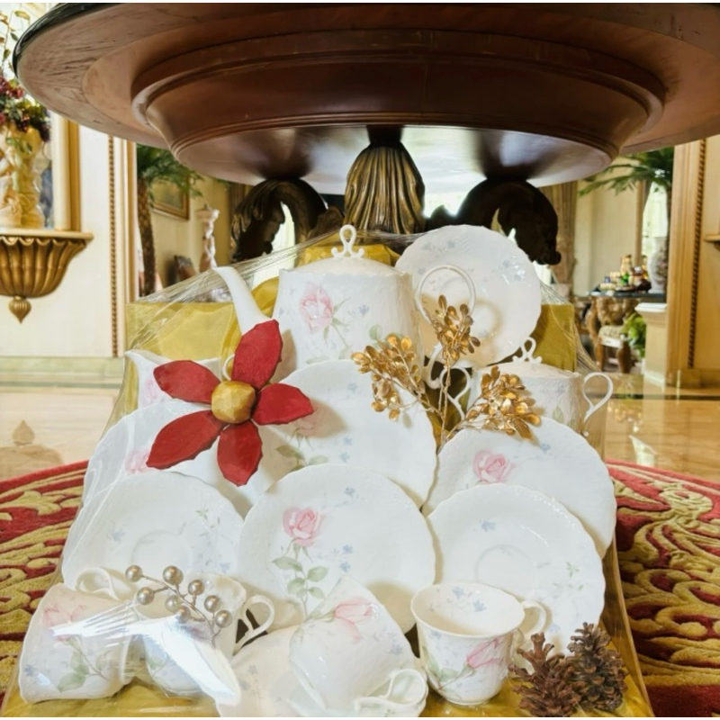 Hampers Parcel Tea Pot Set Narumi April Rose Mewah Cantik