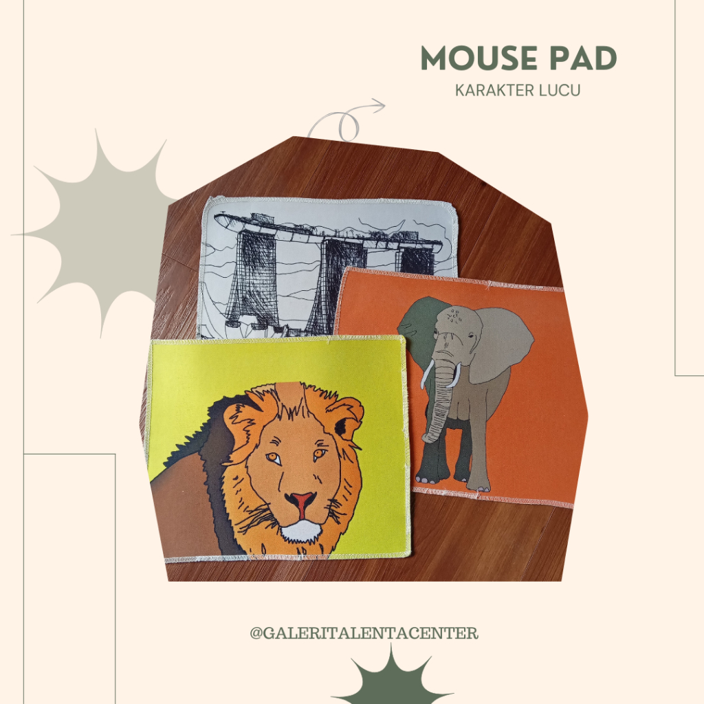 MOUSE PAD Karakter Lucu - MOUSE PAD Custom - Alas Mouse Karakter Lucu Untuk Laptop dan Komputer