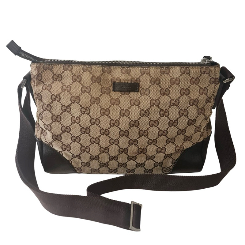 Gucci GG Crossbody Sling Bag Brown ORIGINAL preloved thrift