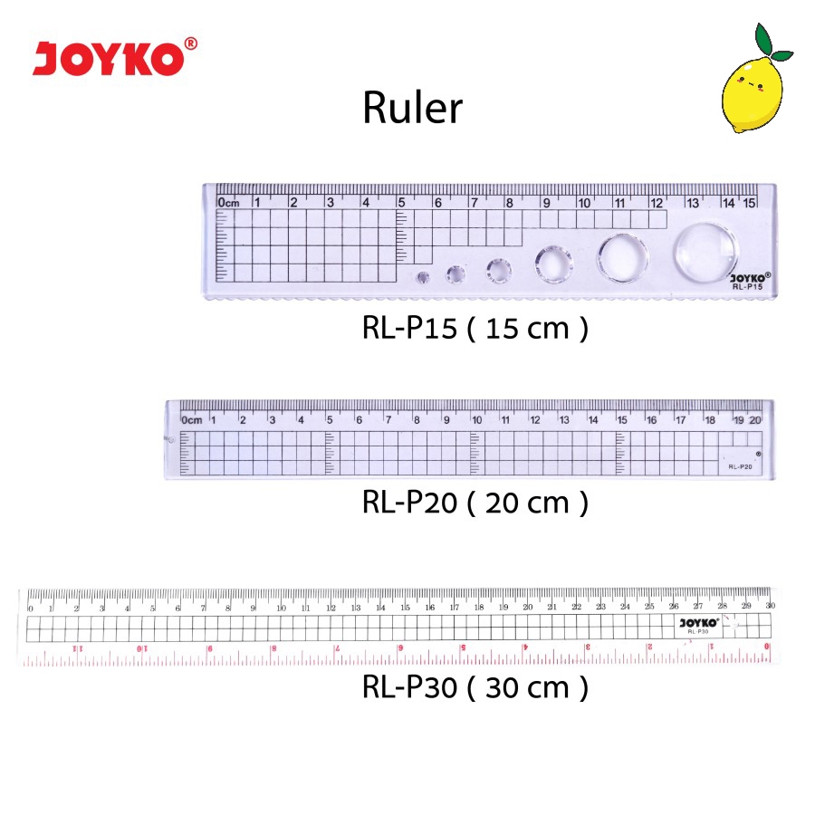 

Joyko Ruler / Penggaris Joyko RL-P15~30