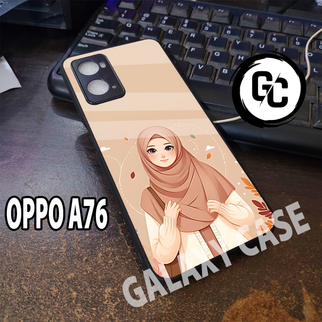 case OPPO A76/GC21/Motif CEWEK/softcase glossy OPPO A76 A36/Casing OPPO A76/Case glitter/kesing