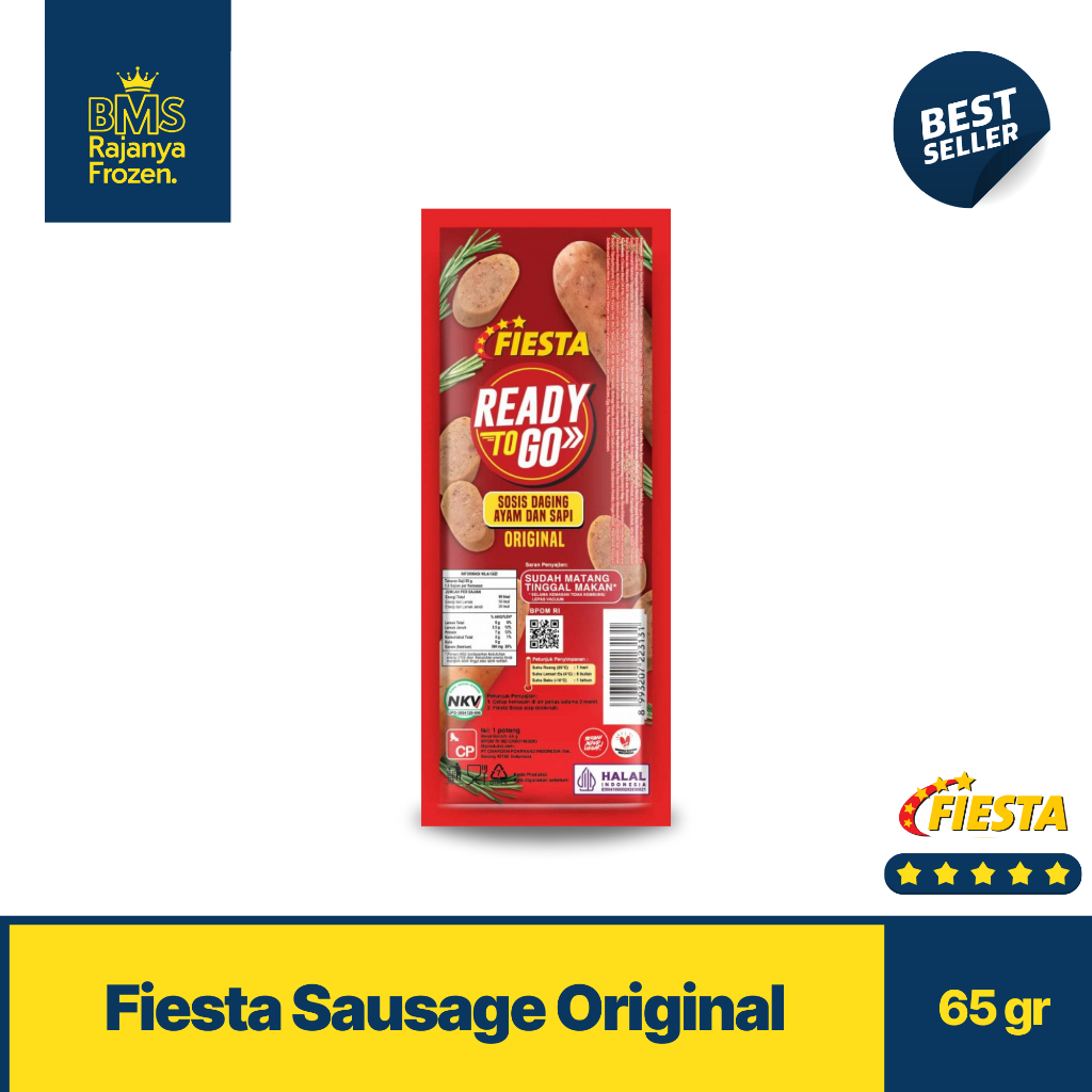 

Fiesta Ready To Go Sausage Original 65gr I Siap Saji Bisa Langsung Dimakan