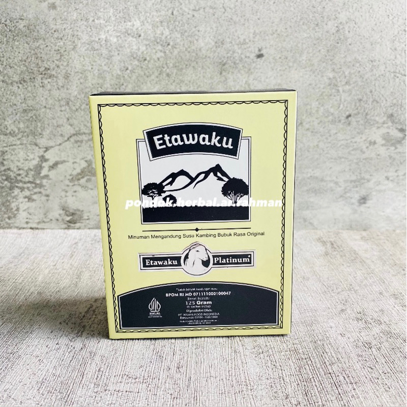 

SUSU ETAWAKU PLATINUM SACHET (bantu atasi permasalahan paru paru)