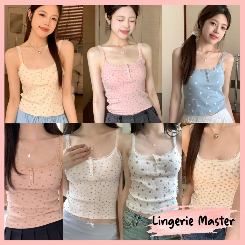 Mr.Kasacil - Lingerie Master (B-143) Tanktop Wanita Korean Premium Tanpa Kawat Import Shopee