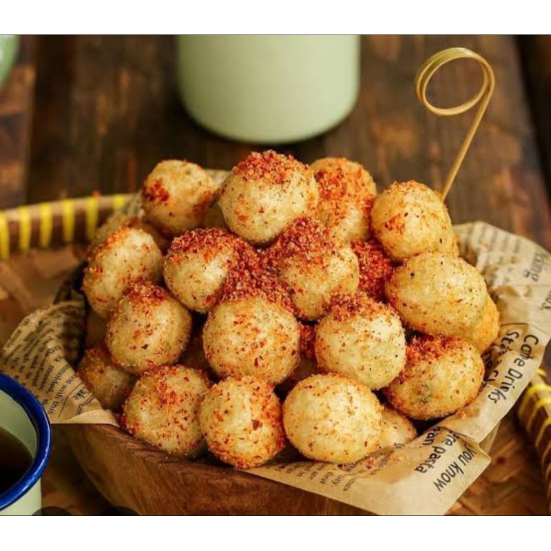 

Cimol Bumbu asin pedas