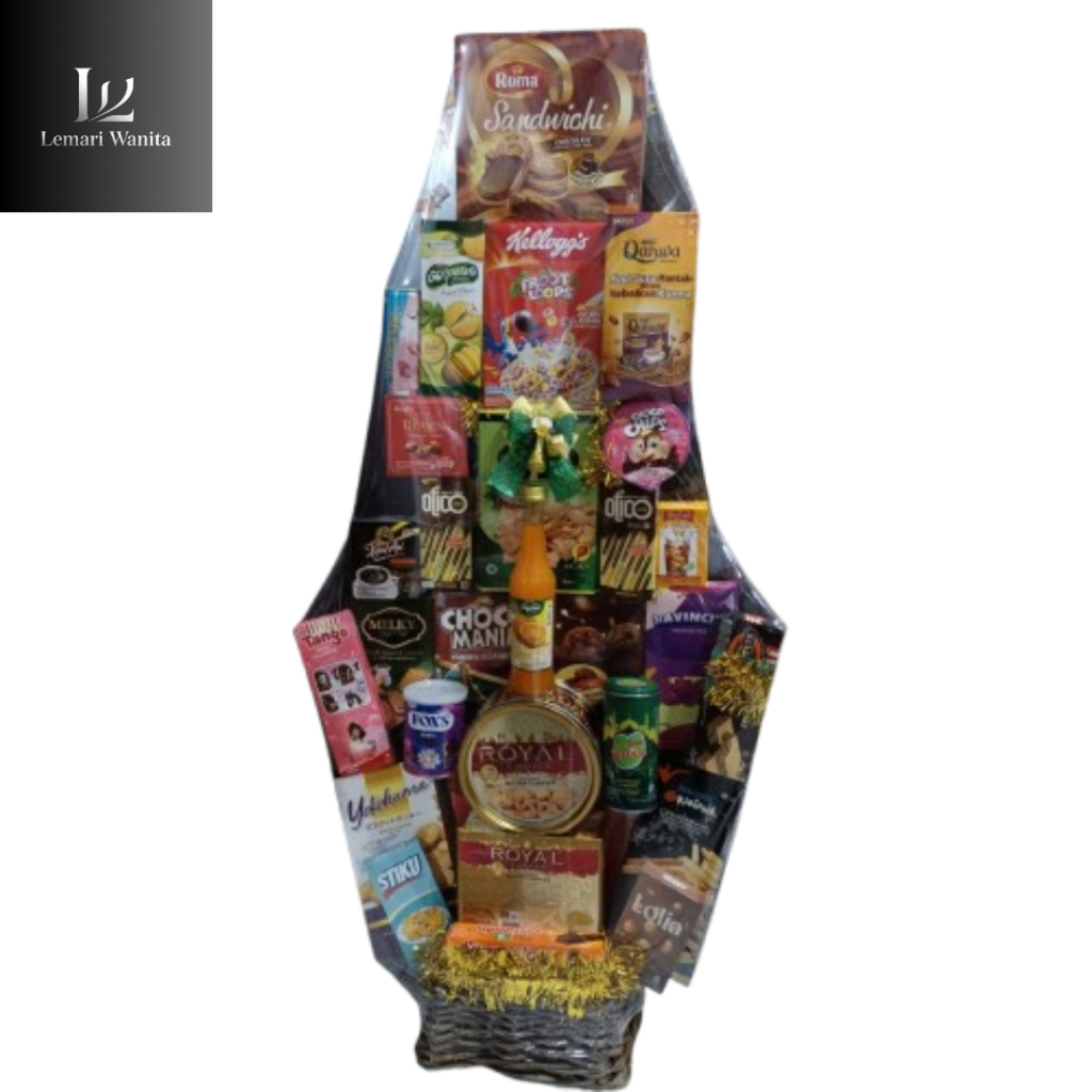 

Parcel Makanan Lebaran Mewah Bagus Luxury 2025 (22) | Hampers Lebaran Isi Aneka Snack Disusun Cantik