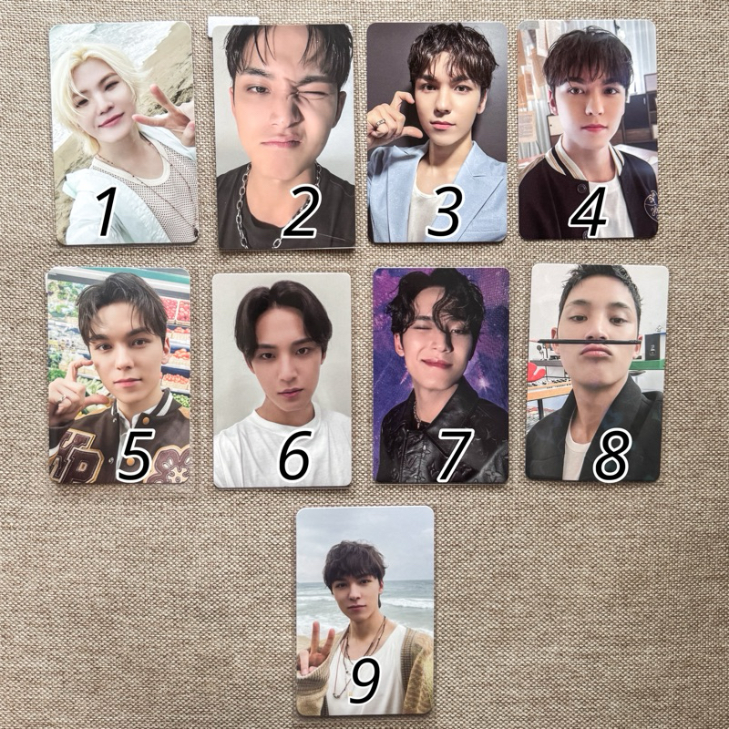 [Ready Stock] - Photocard Official SEVENTEEN Woozi Mingyu Vernon Caratland SG25 Vernon Yzy