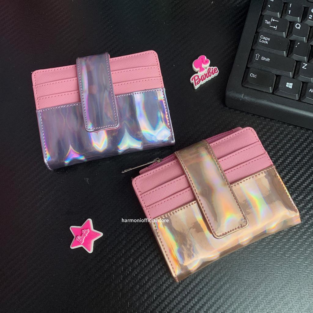 DOMPET LIPAT MINI HOLOGRAM/GLITTER MEWAH [FREE STICKER] -