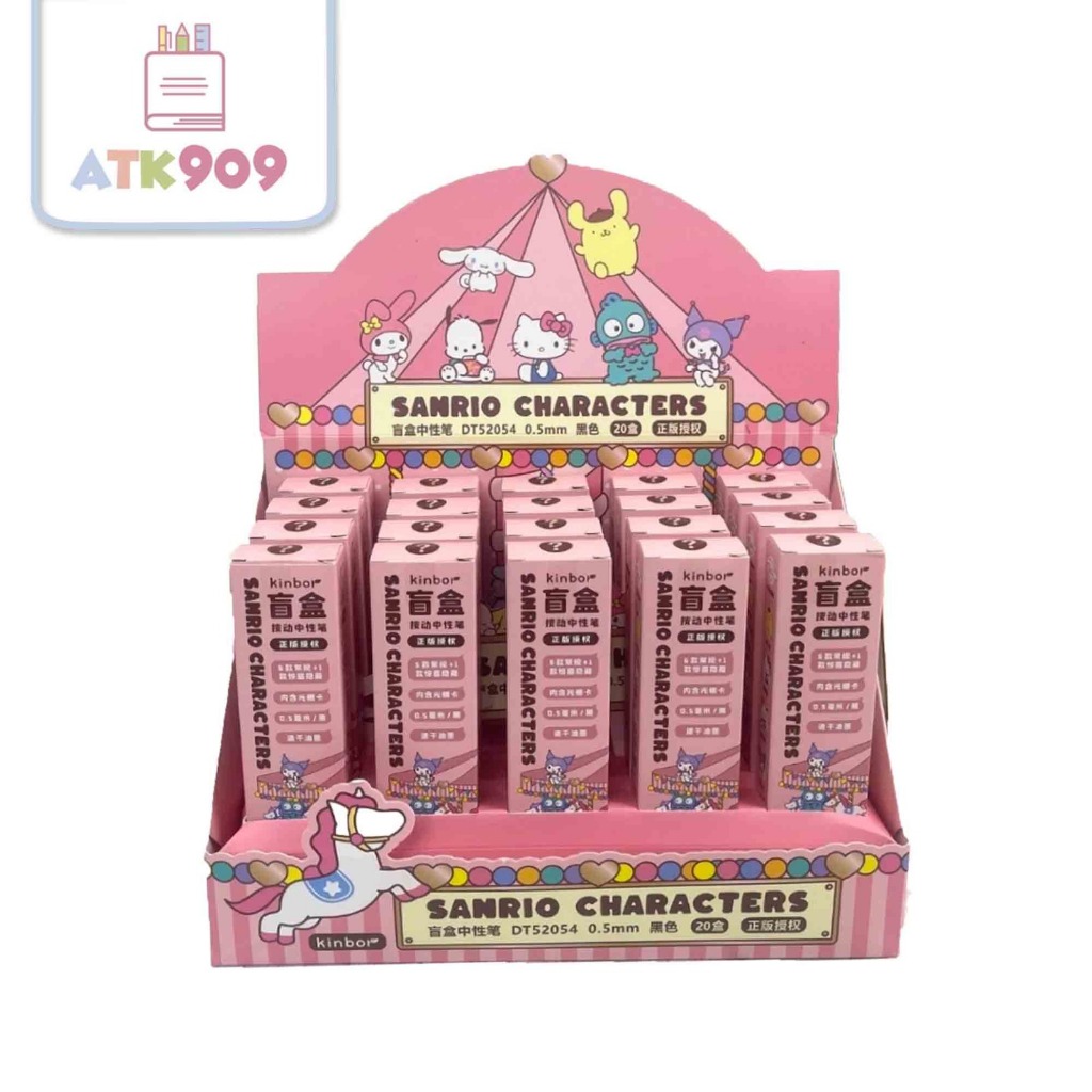 

ATK909 RANDOM Pen Sanrio Blindbox Lucu Pulpen Gel Karakter Pulpen Murah Pulpen Gel Murah Kuromi Mymelody Cinnamorol Pochaco Pompom