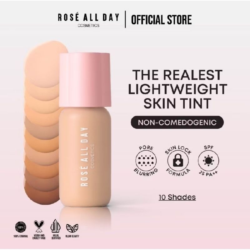 Rose All Day The Realest Lightweight Skin Tint || Rose All Day Skin Tint