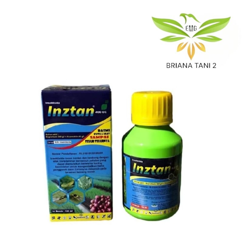 Inztan 400 EC 100ml Insektisida Buprofezin 360 g/l + Abamectin 40 g/l Obat Pembasmi Ulat/Pembasmi Ha