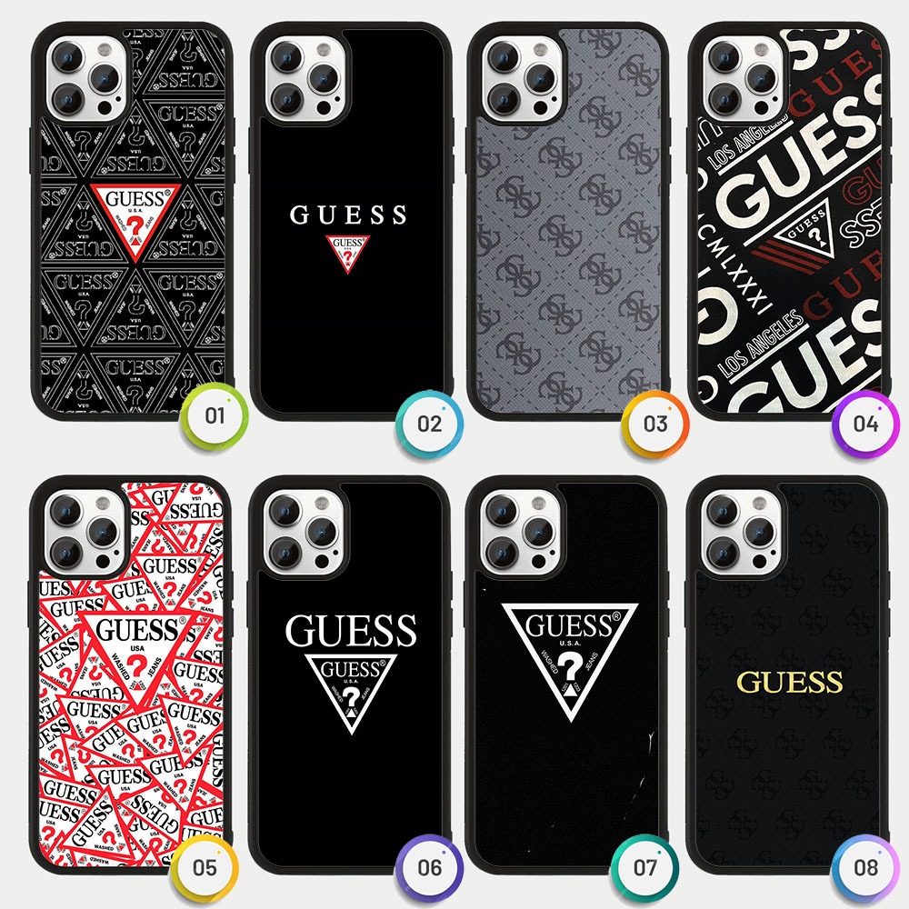 Guess MT0004 Case Casing iPhone 16 15 14 13 12 11 Pro Max Plus Mini