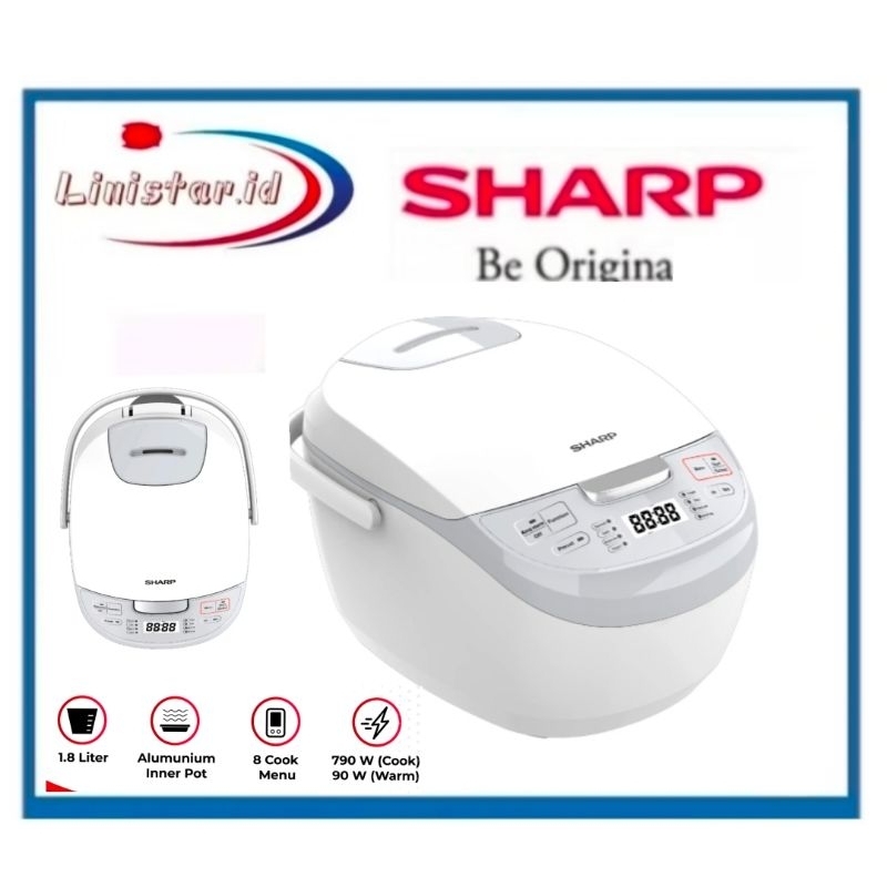 SHARP DIGITAL MAGIC COM 8MENU KS-DS18WH Magic com DIGITAL SHARP 1,8L KS-DS18WH/ RICE COOKER SHARP DI