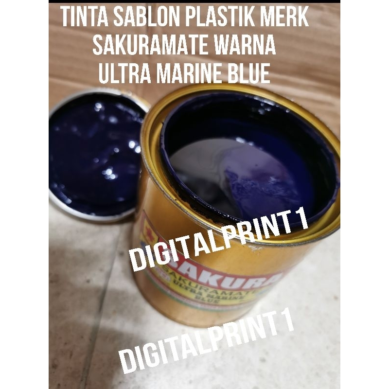 

Tinta sablon plastik merk SAKURAMATE Warna Ultra Marine Blue