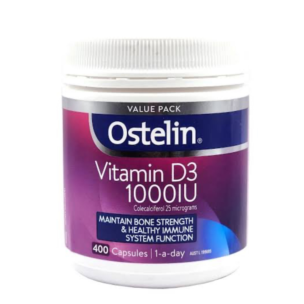 Ostelin Vitamin D3 1000IU Vitamin D 400 Capsules