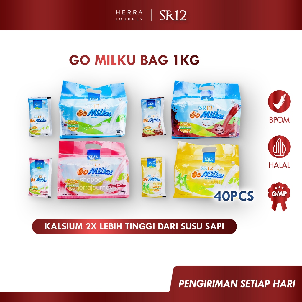 

SR12 - Go Milku All Varian Bag 1kg Isi 40 Pcs (Susu Kambing Etawa Original / Coklat / Strawberry / Gold)