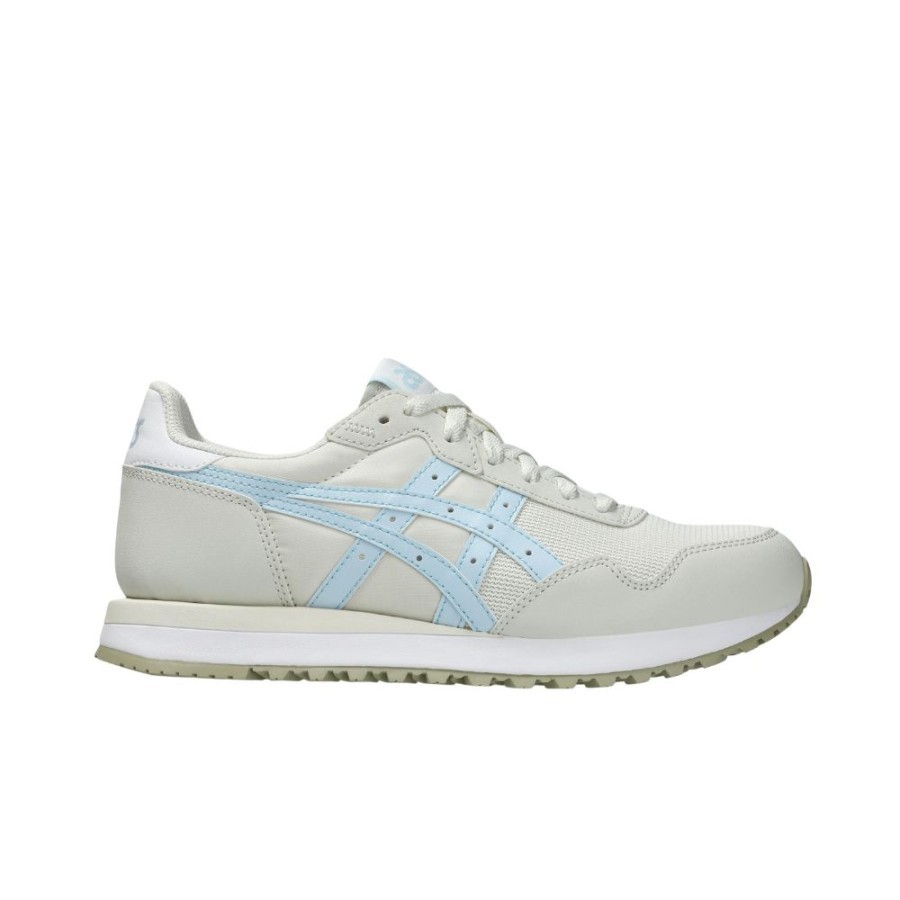 Sepatu Sneakers Casual Wanita Asics Tiger Runner II CREAM/LIGHT BLUE 1202A400.107