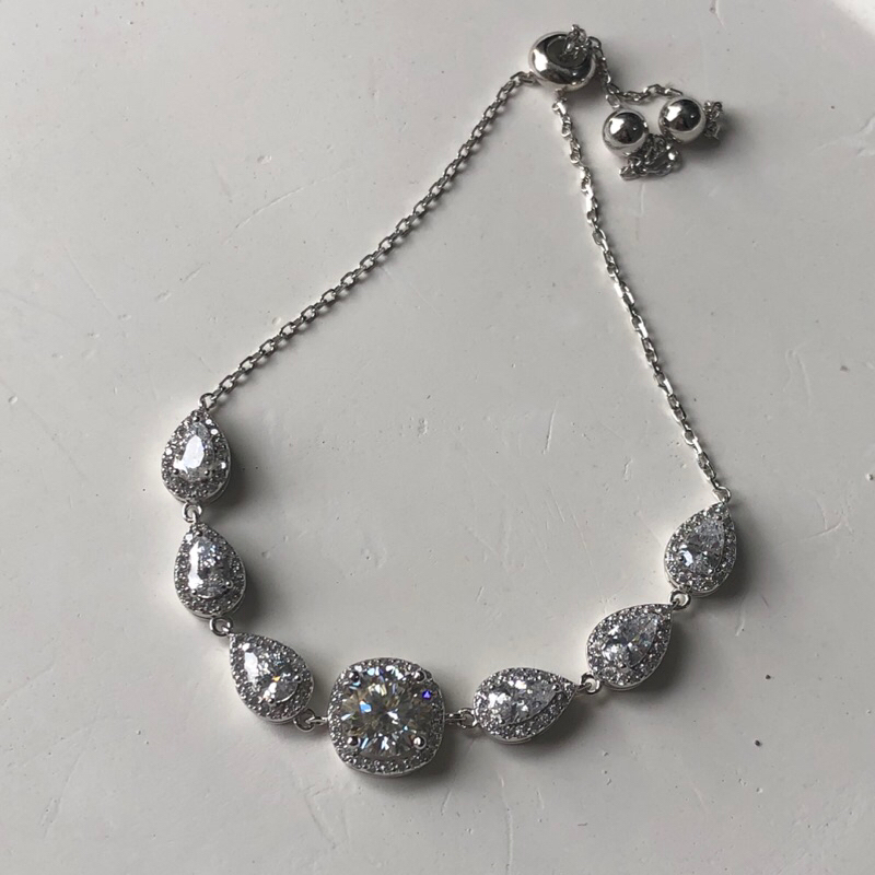 READY STOCK Moissanite Tear Bracelet // gelang moissanite // gelang mosang