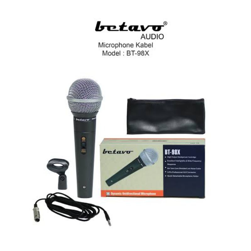MIC KABEL BETAVO BT-98X MICROPHONE CABLE BT98X