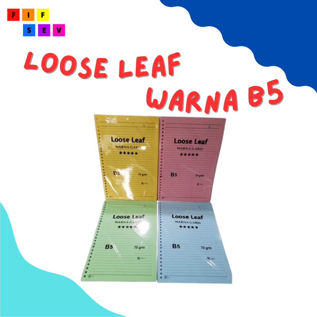 

Kertas Binder B5 Loose Leaf Color Garis B5 Isi Kertas File Binder Warna B5