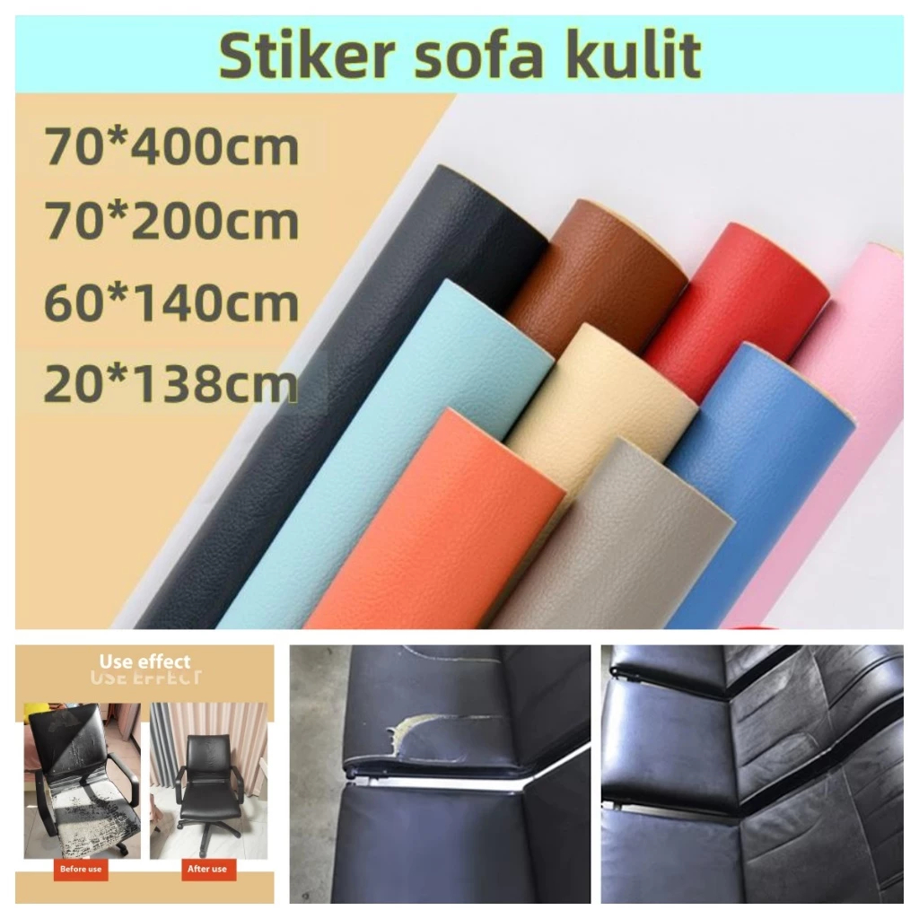 COD Tambal sofa kulit Lem sofa kulit Sticker Kulit Sofa Leather Repair Sticker Cover Perbaikan Kulit