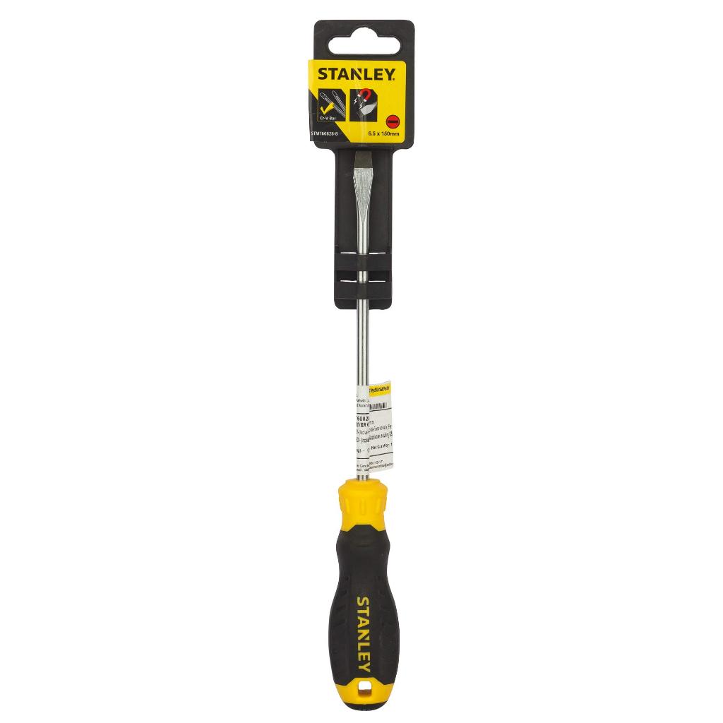 MYTOOLS Obeng Minus Stanley / Obeng Min Slotted Cushion Grip STMT60828-8