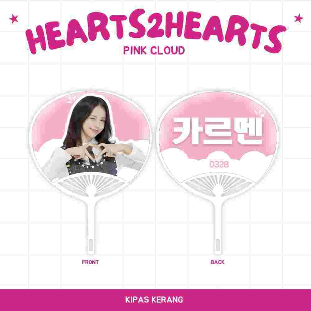 KIPAS TANGAN HEARTS2HEARTS KERANG (HARGA 1 PCS) UCHIWA FAN KPOP JPOP CARDS IDOL BIAS UNOFFICIAL H2H 