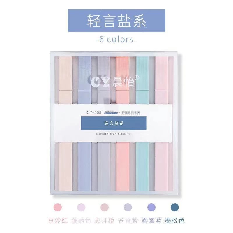 

Higlighter Fancy Highlight Warna Pastel Highlighter Set 6 Pcs Highlighter Lucu Stabilo Lucu Kawaii Paket Stabilo