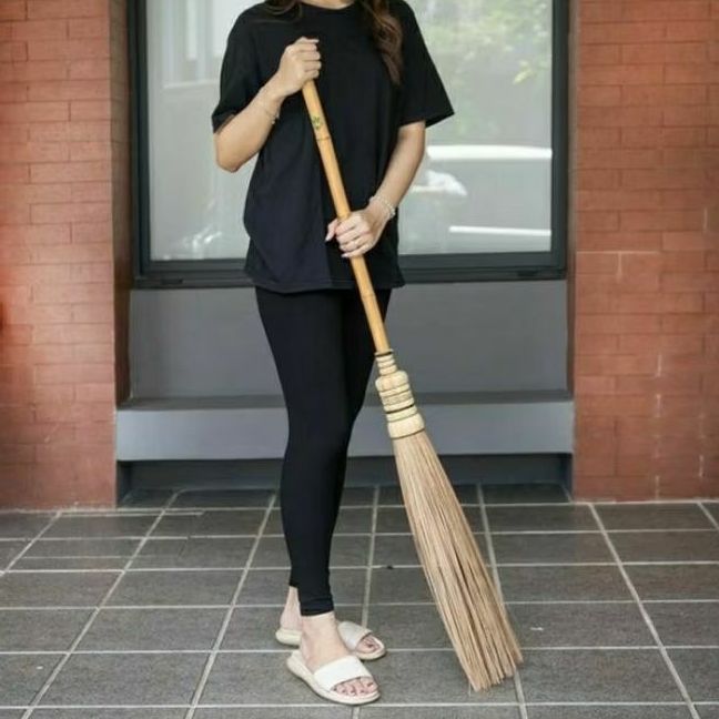 Sapu Lidi Taman Gagang 130cm/Halaman Lidi Nipah Putih Premium