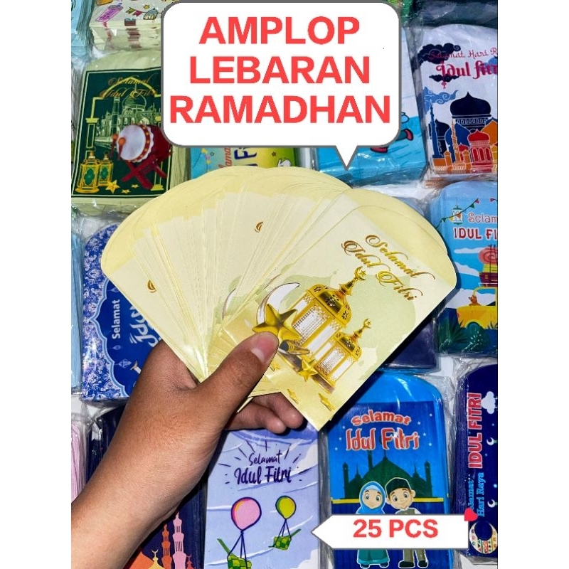

Amplop Lebaran Hari Raya Idul Fitri 2025 isi 25 Pcs Lembar Motif Lucu Murah Meriah